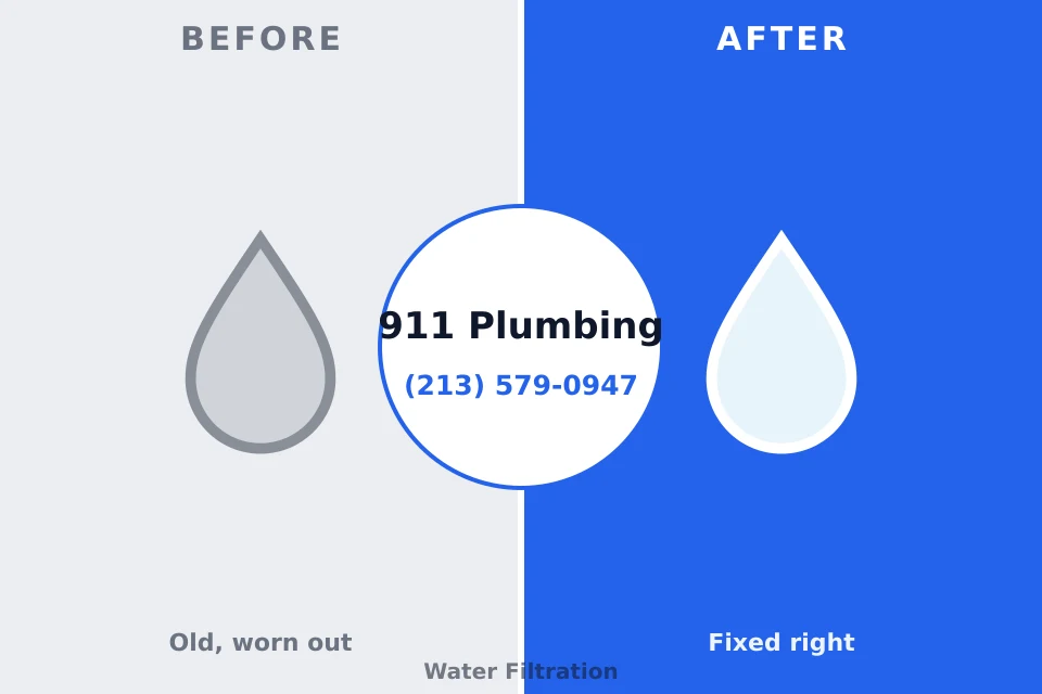 Before and after: plumbing repair Upper Greenwood Lake, NJ